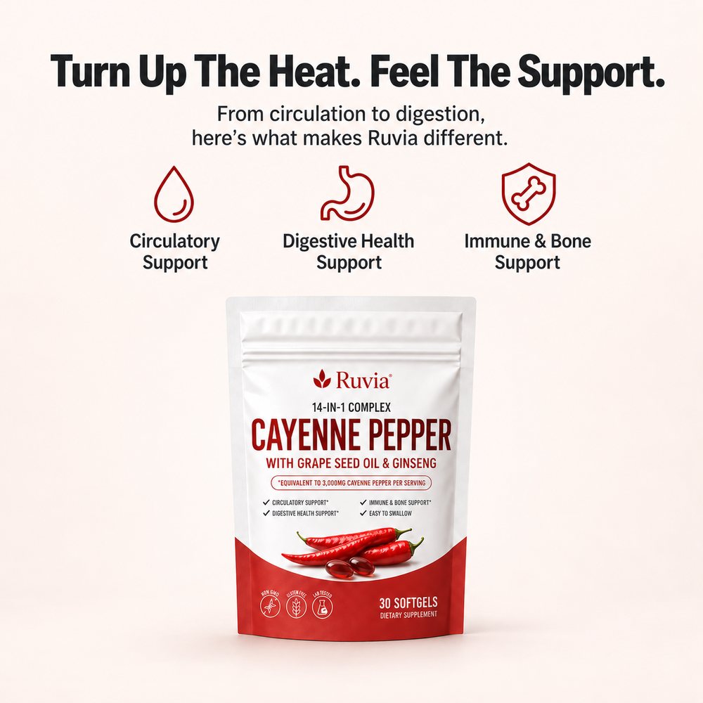 Turn up the heat, feel the support — circulatory, digestive health, and immune and bone support